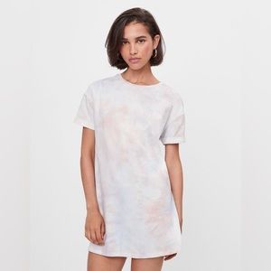Bershka T Shirt Mini Dress in Tie Dye Size: Small